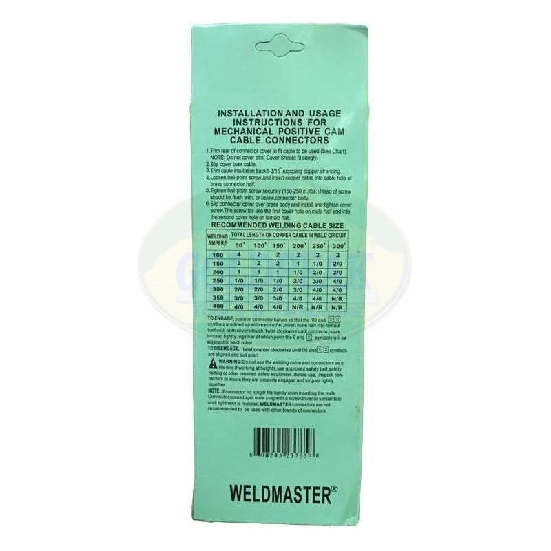 Weldmaster Welding Cable Connector - Goldpeak Tools PH Weldmaster Weldmaster Welding Cable Connector - Goldpeak Tools PH Weldmaster